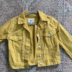 yellow jean jacket!!
